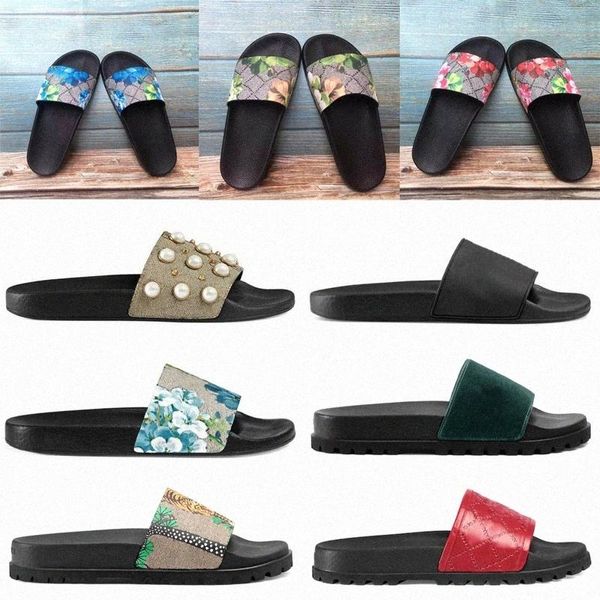 Tasarımcı Erkek Kadın Terlik PVC Mavi Yeşil Kırmızı Çiçek Hayvanları Yılan Yaz Slide Sandalet Moda Flip Flops Geniş Düz Slicpersy