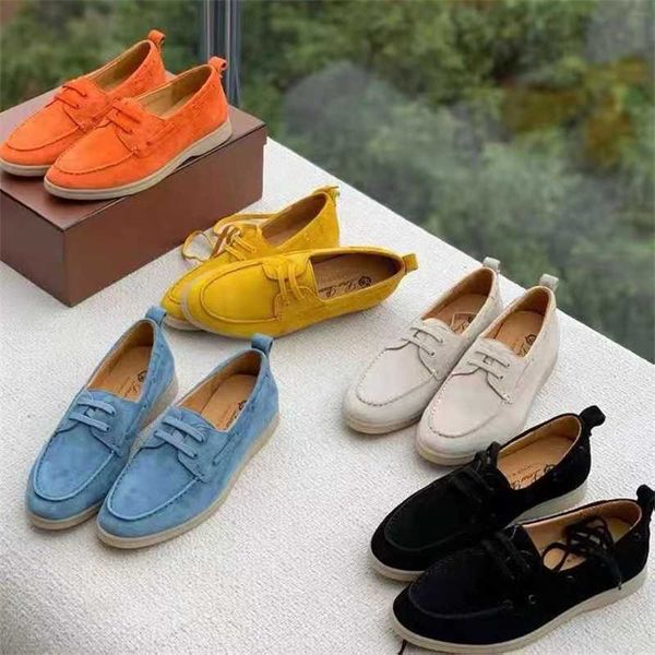 Обувь Lepiner Loropiana Online Женская обувь с толстыми кожаными кожаными LP Loafer