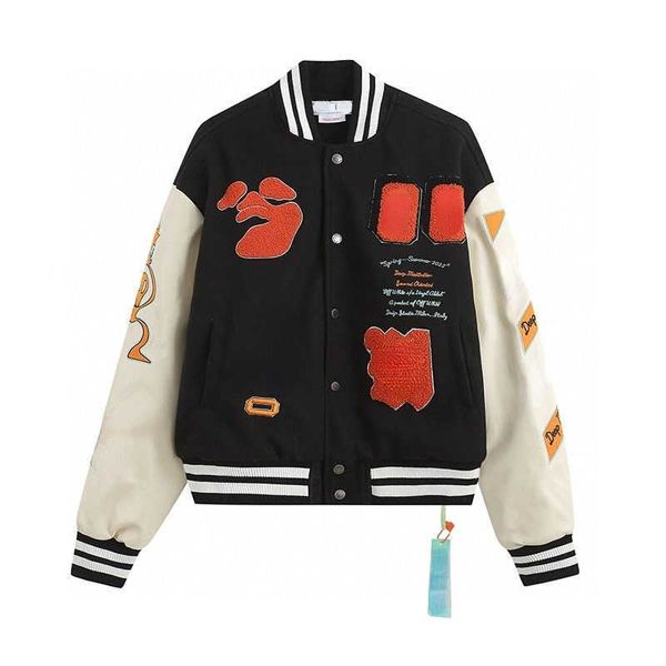 Designerjacke im amerikanischen Stil Hip-Hop-Baseballjacken Mode Stickerei Strickjacke Mantel Männer Frauen lose Trainingsanzug