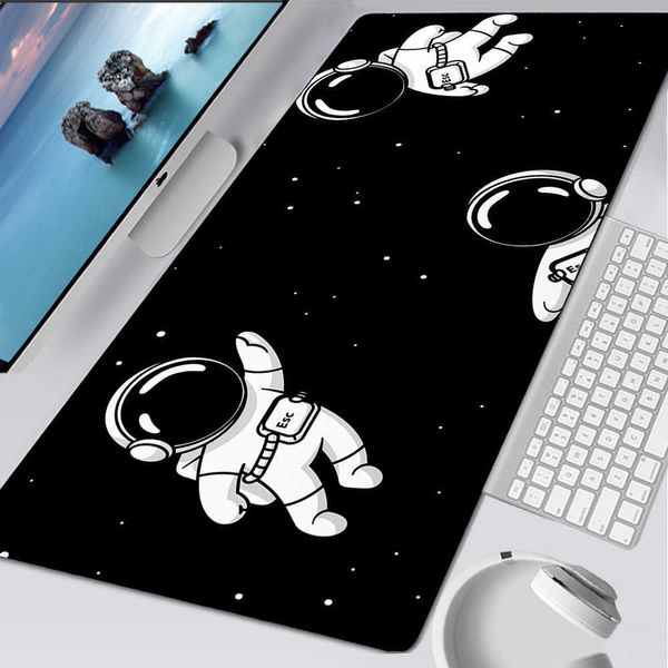 Mouse Pad Poggiapolsi Keycadets Gravity Deskmat Cute Astronauta Space Large Mouse Pad Anime Carpet Mousepad Pink Gaming Accessori Deskpad Tappetino in gomma T230215