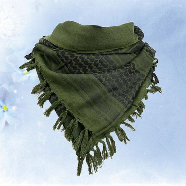 Bandanas Schal Arab Head Wrap Männer Hals Palästina Wüste Unisex Headwraps Winter Schal Baumwolle Osten Quaste S Mittelschals Shemagh Gear