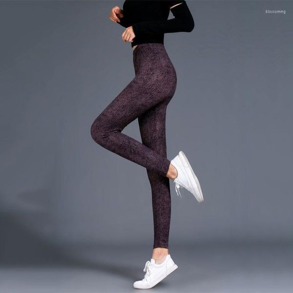 Damen-Leggings, Fitness-Jeggings, Damen-beiläufige Bleistifthose, Damen-Workout, sexy hohe Taille, elastische Polyester-Spandex-Push-Up-Hose