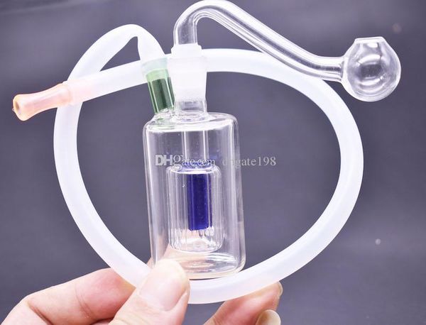 Mini billige neue Inline Perc Glas Wasserpfeife Bong 10mm Aschefänger Bong Vortex Shiny Oil Rigs Wasser Rauchen Bong
