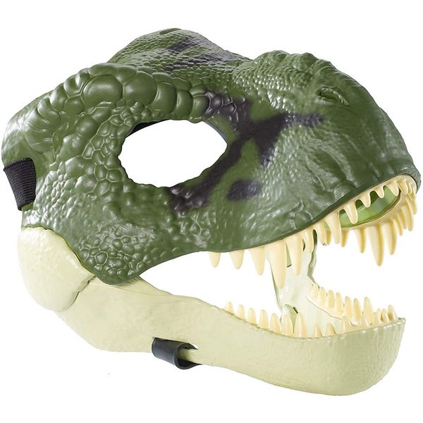 Máscaras de festa Halloween Dragon Dinosaur Open Bouth Latex Horror Chapete Cosplay Fantasia assustada 230216