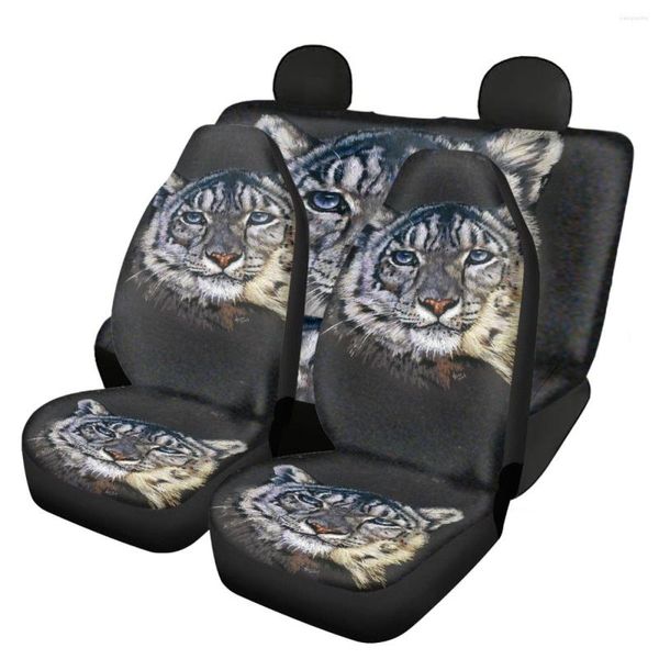 Capas de assento de carro CARTO PROMUTOR TIGER BONITO UNIVERSAL ELÁSTICA ELÁSTICA SOFT/TAPA DE VOLTA CONFEITA A maioria dos veículos Fácil limpo