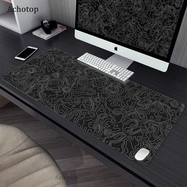 Tappetini per mouse Poggiapolsi Stile cinese Tappetino per mouse nero Art Deskmat Gamer Tastiera Tappetino per mouse Accessori da gioco Tavolo per computer Gomma XL 900x400 Tappetini per mouse T230215