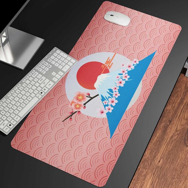 Запястье мыши на запястье отдыхает Япония знаменитая Mount Mouse Pad 90x40cm Anime XXL Gaming Padmouse Gamer Ноутбук клавишные коврики для игры в игру CSGO T