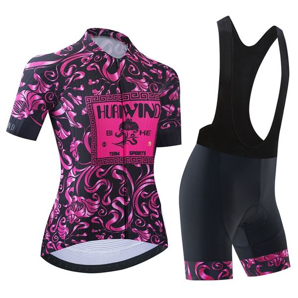 Pro Women Sommer Radfahren Jersey Set Short Sleeve Mountain Bike Cycling Clothing Atmungsfreie MTB -Fahrradkleidung tragen Anzug V14