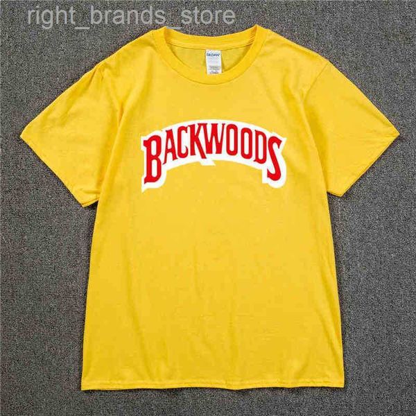 Herren Hoodies Sweatshirts BACKWOODS T Shirts Marke Neue Männer Kurze Seve Baumwolle T-Shirt Mode Straße Hip Hop Rock Streetwear Männer swag Tshirt0216V23