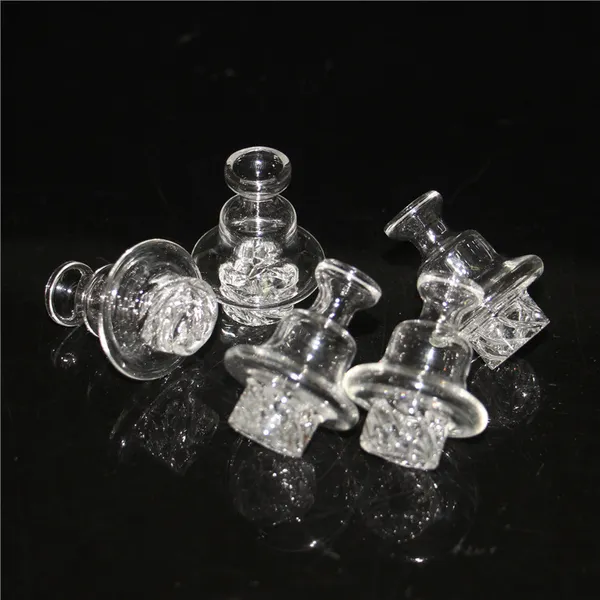 Wasserpfeifen Neue leuchtende Glas-Bubble-Vergaserkappe, 25 mm Außendurchmesser, berauschendes Rauchzubehör für abgeschrägte Kanten, Quarz-Banger-Nägel, Wasserbong-Dab-Rigs