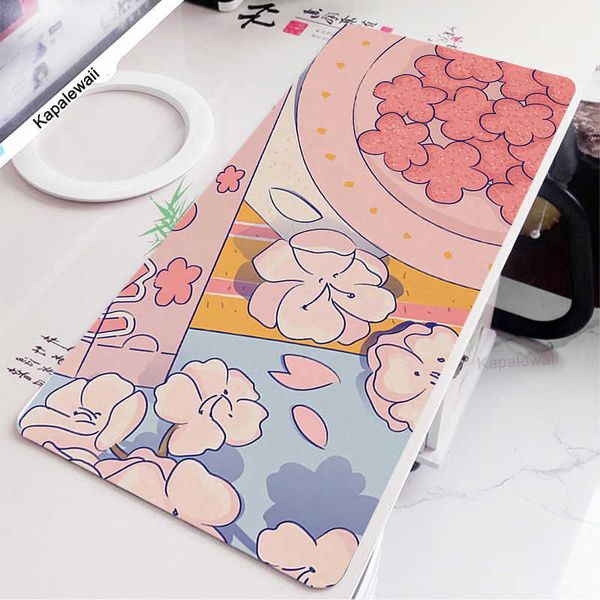 Mouse Pad Poggiapolsi Illustrazione Large XL Mousepad Anime Gamer Gaming Mouse Pad Accessori per computer Tastiera Kawaii Laptop Pad Speed Cute Desk Mat T230215