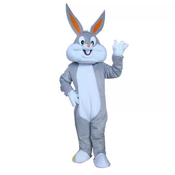 Bugs Bunny Cartoon Ação Figura Figura de coelho adulto caminhe através da fantasia de boneca Cos Envie Flyers Props Show Roupas Mascote