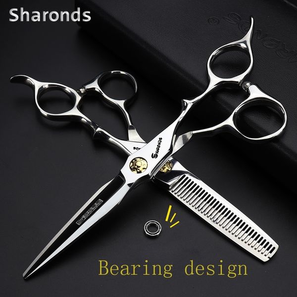 Tesoura de cabelo Japão 440c Tercendência de cabeleireiro 5.566.577,5 polegadas Te com tesoura de beleza Salão de beleza Scissors Barber Scissors Sharp Wearable 230215