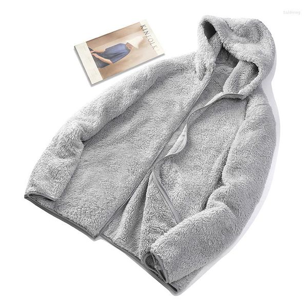 Jackets masculinos imitação de cashmere de cashmere de outono e inverno