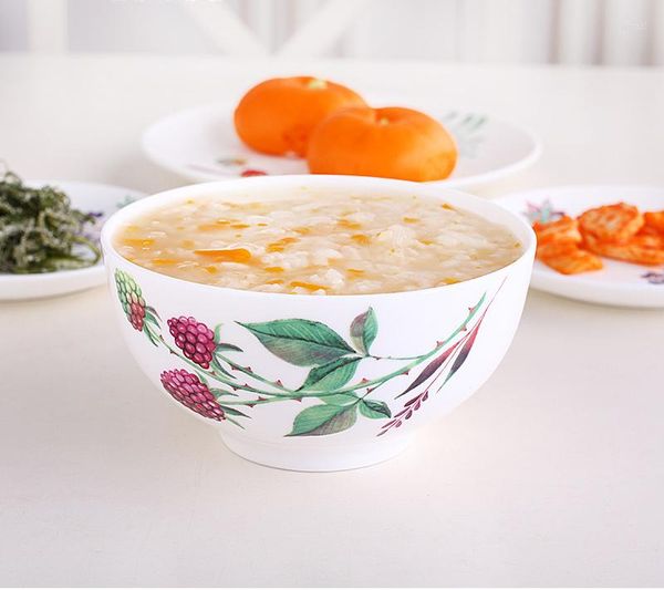 Schüsseln 4,5 / 5 Zoll Bone China Salatschüssel Sukkulente Malerei Keramik Japanische Suppe Kleine Sauce Lunchbox Gesund