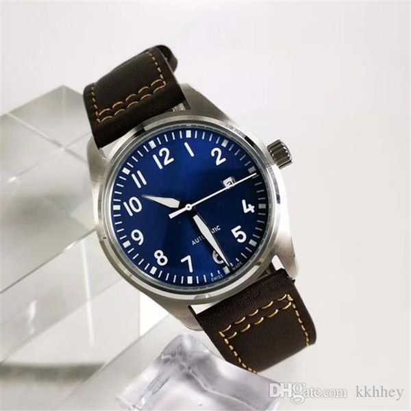 Designer cl￡ssico Mens rel￳gios mec￢nicos movimentos autom￡ticos Pilot Series Military Luxury Watch Man Sport Wristwatches293s