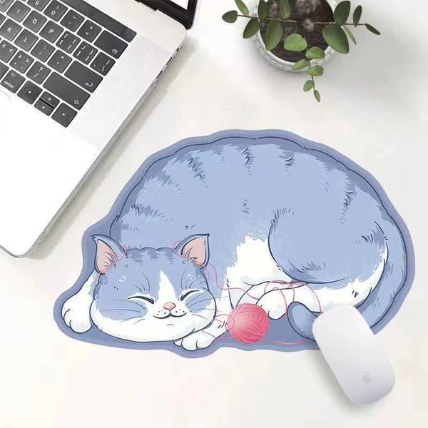 Mouse Pad Poggiapolsi Cute Small Mouse Pad Antiscivolo Impermeabile Gaming Mousepad Computer Tastiera da ufficio Mouse Mat Accessori da scrivania in gomma per cartoni animati T230215