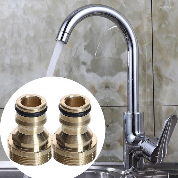 Torneiras de cozinha Tap universal Tap Male Connector Solid Brass Adaptador rápido misturador de água Humania de água Tor da torneira de banheiro