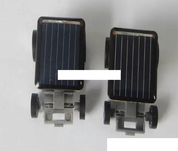 100 teile/los Schnelles verschiffen Mini Kleinste Solarbetriebene Robet Rennwagen Bewegenden Antrieb Auto Spaß Gadget Spielzeug Für kind Kinder