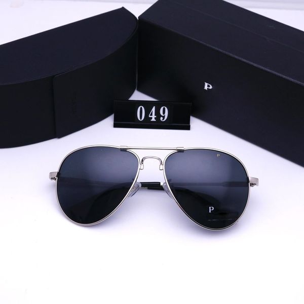 ￓculos de sol de grife Moda Luxury Sunglasses para homens homens sapos mar￩ cofres cool sombreamento de praia Prote￧￣o UV Glass polarizada presente com caixa muito legal