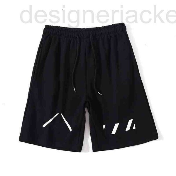 Herren -Shorts Designer Sommer neue Linie Plastikstreifen Slogans Pfeil Frauen gestreift Terry Casual Capris Mutter des Drucks TR3n