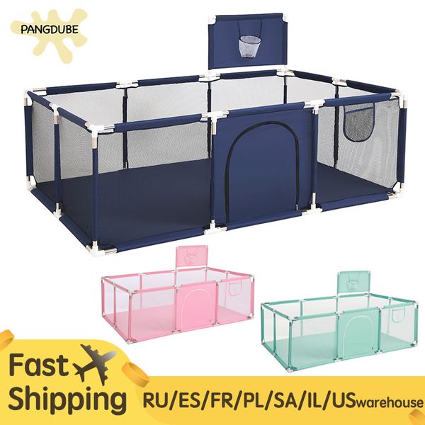 Baby Rail Playpen for Children Fence Kids Ball Pit Pool Playground Balls Kid Indoor Football Field 230217