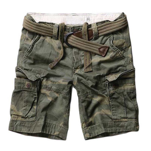 Pantaloncini da uomo Pantaloncini mimetici da uomo alla moda Pantaloncini cargo premium Pantaloncini multitasche stile militare casual Abbigliamento uomo di grandi dimensioni Abbigliamento estivo Z0216