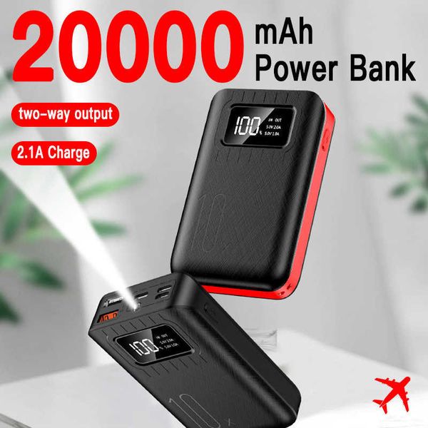 Handy-Powerbanks, Mini-Powerbank, 20000 mAh, tragbare Lade-Powerbank, Handy-Ersatzakku, externer Akku, PoverBank für iPhone J230217