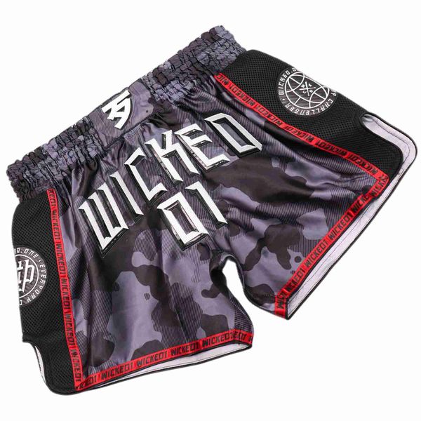 Shorts masculinos W16 Match Muay Thai Pants brigando Shorts Fitness Sanda Training Boxing Suit Sandha Z0216