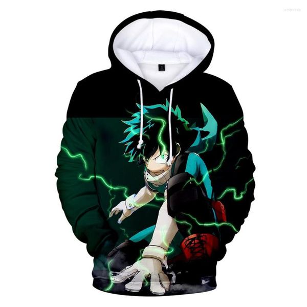 Erkek Hoodies 3D Kahramanım Akademik Baskılı Kapşonlu Sweatshirt Erkekler/Kadınlar Bahar 2023 Sıcak gündelik Harajuku Street Giyim Artı Beden Giysileri