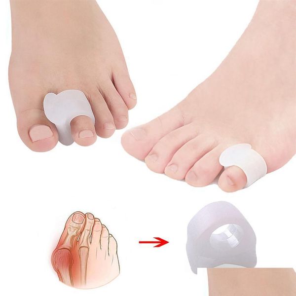 Tratamento do p￩ 10pcs Separadores dos dedos dos dedos dos dedos dos dedos do martelo De alisadores Spacers Corrector para sobreposi￧￣o e deriva dor hallux valgus2 dhn0f