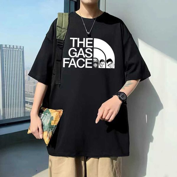 Мужские футболки Rapper The Gas Face 3rd Bass Tshirt Мужская женская мода Harajuku Футболка Топы Мужские хип-хоп негабаритные футболки Мужская уличная одежда J230217