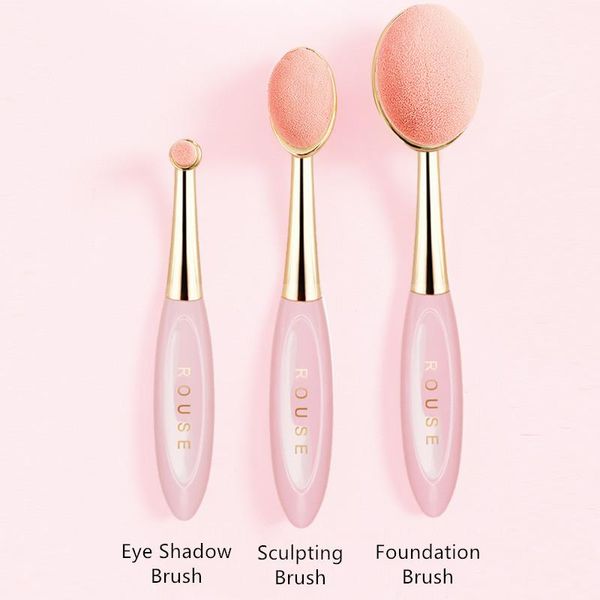 Make-up-Pinsel Rouse Soft Beauty Oval Cosmetic Pro Pinsel Lidschatten Gesichtspuder Foundation Pinsel Make-up