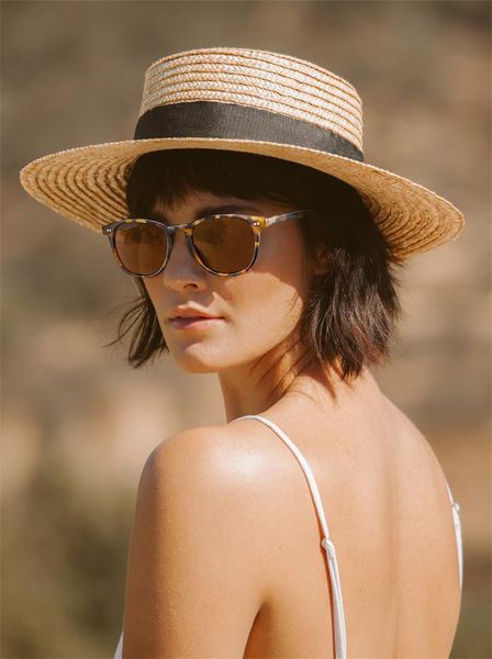 Óculos de sol polarizados retro para mulheres Proteção UV pequena e média FACE, armação de acetato artesanal Sunnies