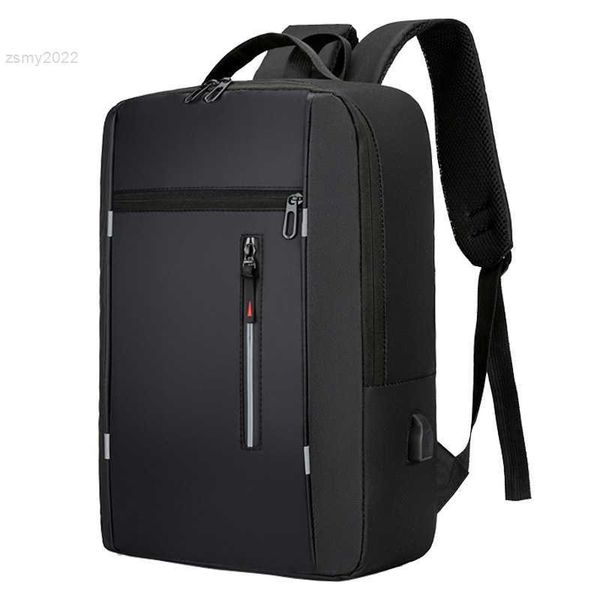 Sırt Çantası Tarzı Su Geçirmez İş Sırt Çantası Erkekler USB Okul Sırt Çantaları 15.6 Inç Dizüstü Sırt Çantası Erkekler için Büyük Kapasiteli Bagpacks Sırt Çantası Çantalar