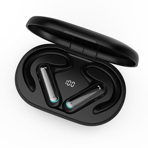Kemik İletim Cep Telefonu Kulaklık Kulaklık Asma Kulak Tek Kulaksız Kablosuz Spor Su geçirmez Bluetooth Kulaklık iOS Android Apple Samsung Akıllı Telefon