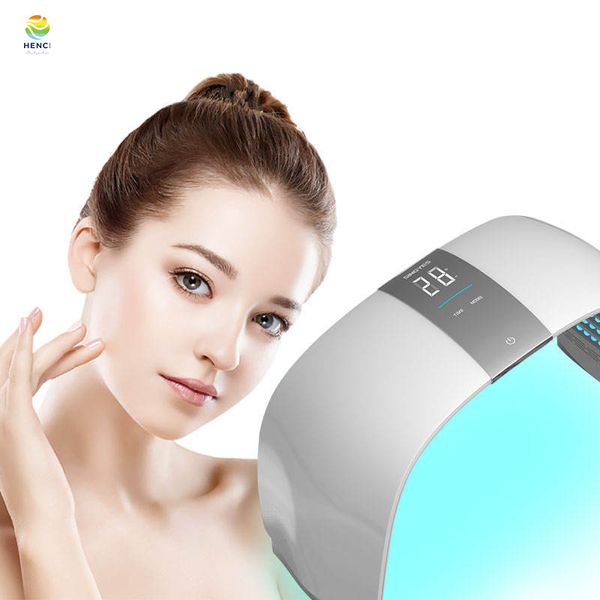 7 Renk LED Yüz Maskesi Foton Terapisi Anti Akne Kırışıklık Yüz Beyaz Cilt Cilt Cilt Bakımı Güzellik Maskesi PDT Makinesi
