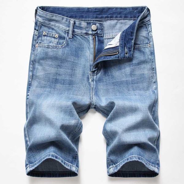 Shorts masculinos 2021 Novos masculinos de moda rasgados de jeans curtos Bermuda homme algodão shorts casuais masculino shorts masculino mais tamanho 42 Z0216