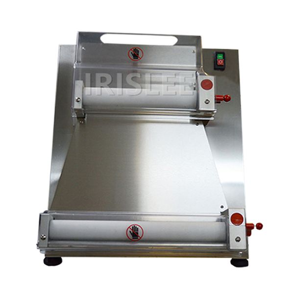 Máquina de enrolar massa de pizza elétrica 370 W Máquina de prensar massa de pizza de aço inoxidável laminador Processador de alimentos