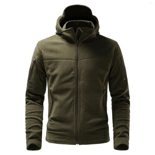 Jackets masculinos Wool Winter Coats Moda Moda Business Solid Multi Pocket Pocket Hap capuz Lazer