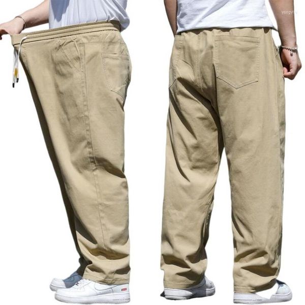 Männer Hosen Männer Casual Lose Elastische Taille Baggy Mann Kleidung Baumwolle Hosen Asien Größe 6XL-8XL