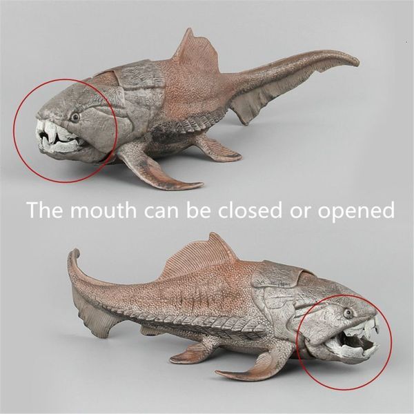 Action Toy Figure 1PC 20cm Dinosaurs Model Toy Dunkleosteus Dinosaur Fish Decorazione Action Figure 230217