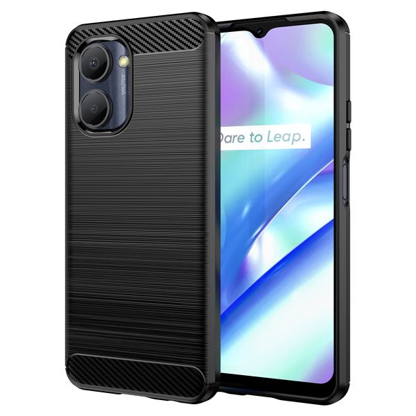 Handyhüllen für OPPO A58 A78 A97 A57 A17 Realme 10 C55 9I V20 Reno 9 8T Pro 5G Fiber Carbon Textured Wire Drawing Fundas Case