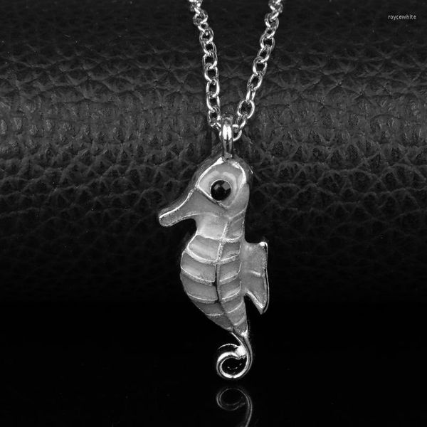 Correntes Mqchun Jóias de Jóias de Jóias Animal Sea Horse Longo Colar Pingente Longo Designer de Marca Cara para Mulheres Masculino Presente-30