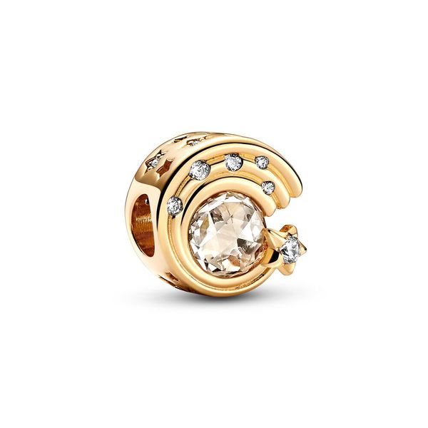 Fascino di nuova moda in argento da 925 libbre Pandora - Bracciale a catena di serpente, Spilla di meteorite femminile, Perline a spirale femminile, Regalo di gioielli di compleanno