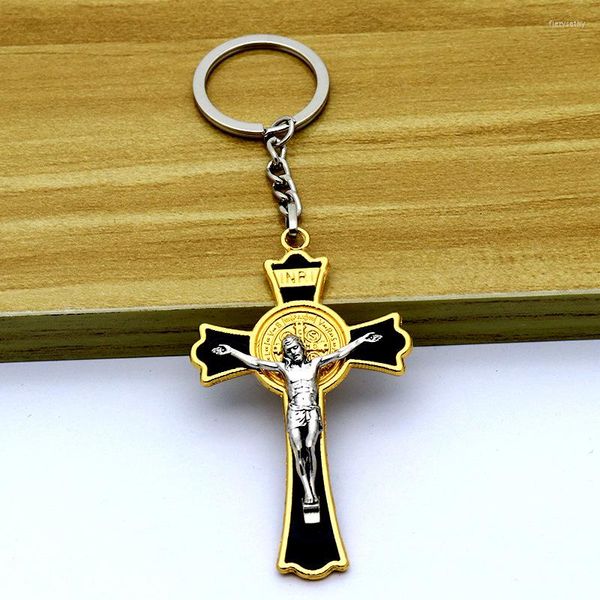 Chaves de Jesus Cruzchain Cristianismo Fashion RELAÇÃO ACESSÓRIOS DE JOIXAS PRESENTE HOMENS Mulheres Bolsas de carro Keyring