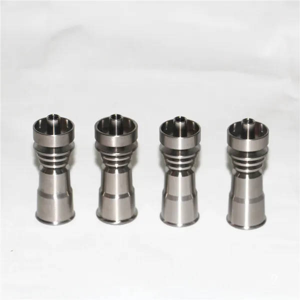 Pfeife Universal Domeless Männlich Titan Nagel 4 IN 1 14mm 18mm 19mm Doppelfunktion GR2 für Wachsöl Shisha Wasserpfeife Vaporizer Dab Rigs