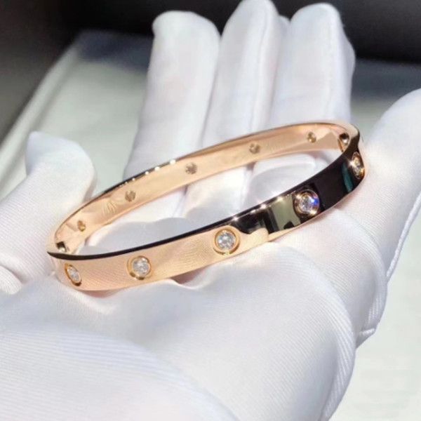 Соответствующие любовники браслеты любви дизайнерский браслет шарм роскошные ювелирные отношения Пара голы Rose Silver Gold для женщин браслет подарки для женщин.