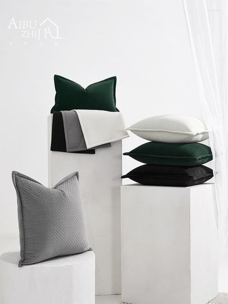 Copricuscino 50x50cm 30x50cm Home Decor Divano Solido Bianco Nero Verde Throw Case For Living Room Car