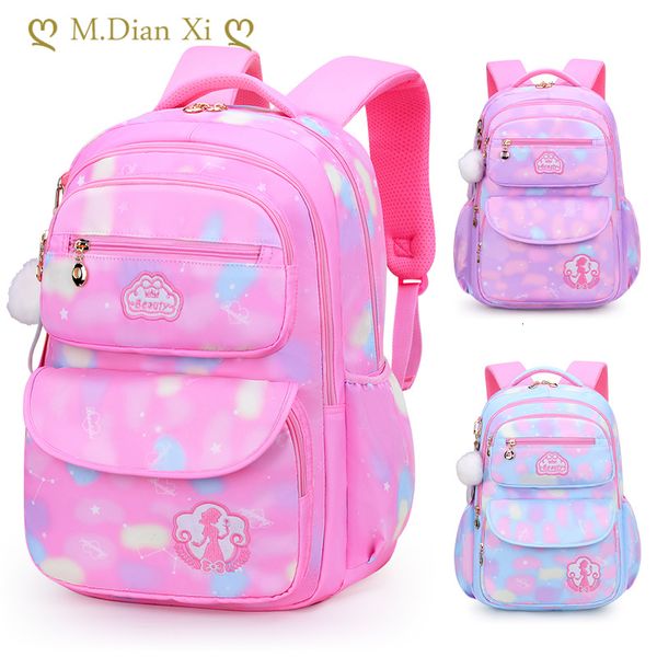 Zaini Cute Girls School Bags Bambini Primary Backpack Satchel Kids Book Bag Princess bag Mochila Infantil 2 Szies 230217